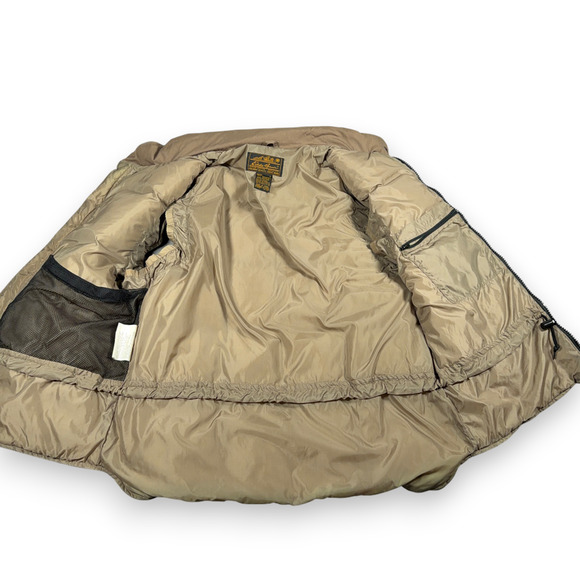 Vintage Eddie Bauer Vest Adult LARGE Brown Goose Down Puffer Quilt Heritage 90s - Picture 8 of 10